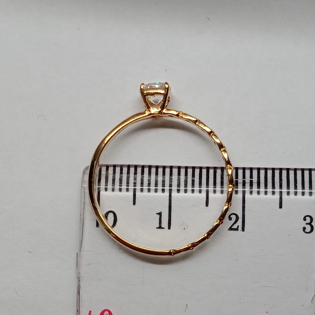 Cincin Emas 17K - 1.25 Gr Kadar 750 - 4349