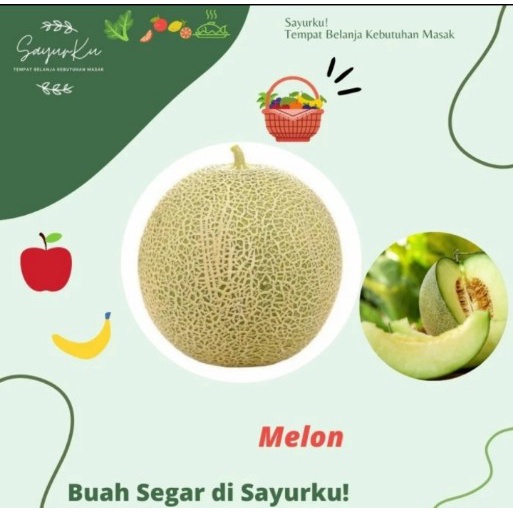 

melon hijau manis legit per biji 2kg