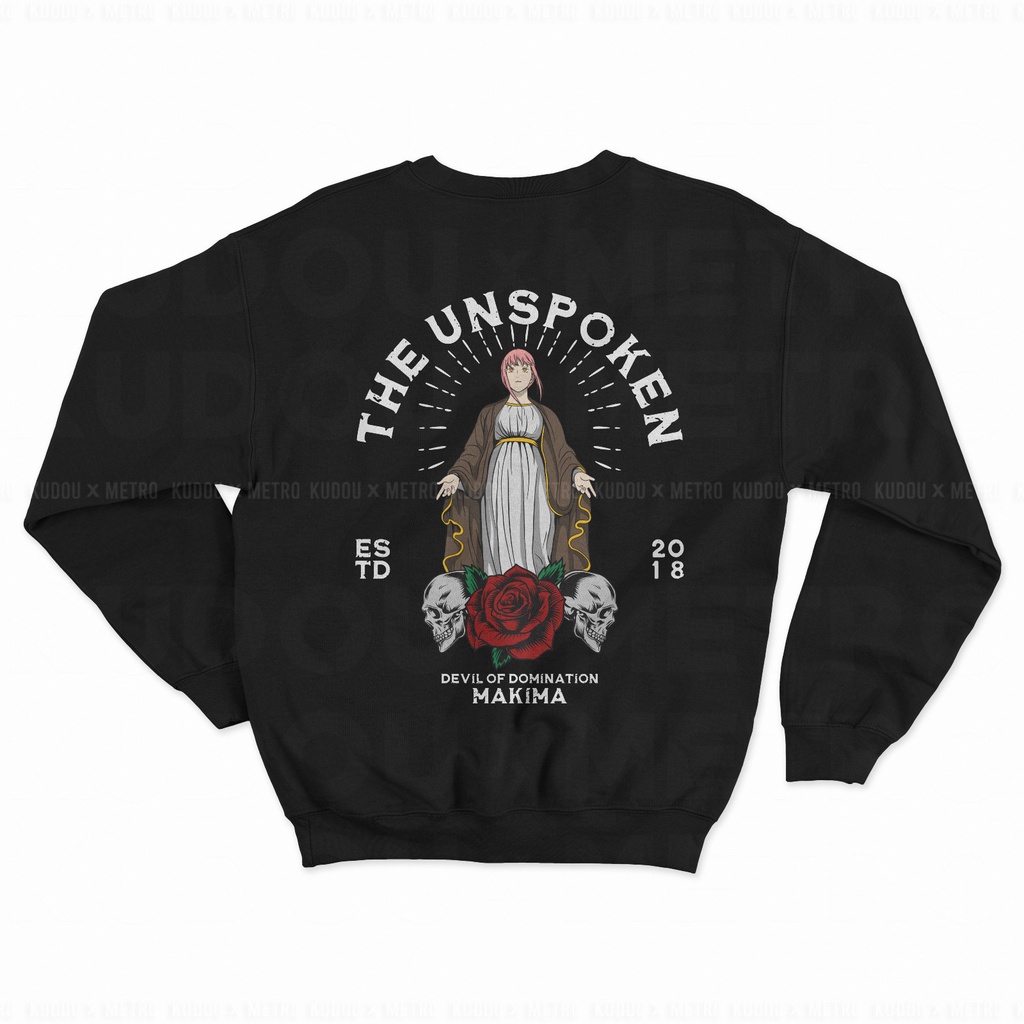 Crewneck The Unspoken Makima anime Manga Chainsaw Man Premium Unisex