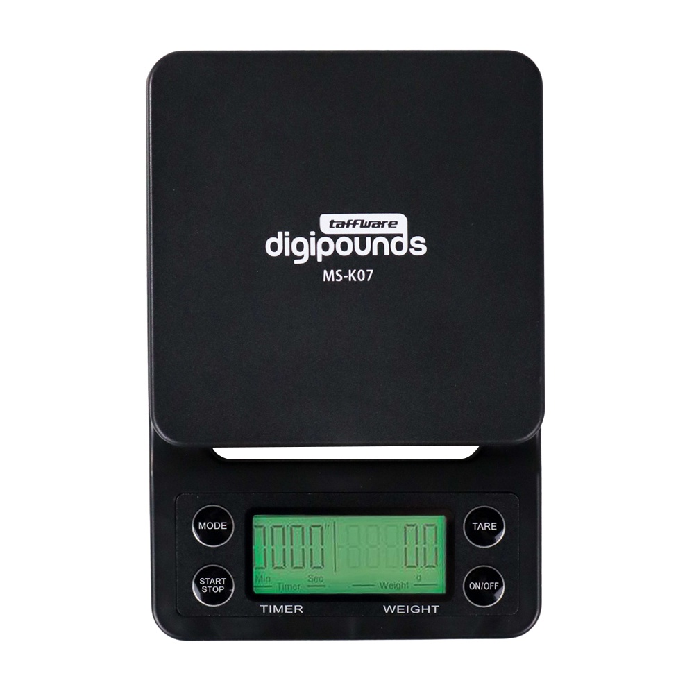 Taffware Digipounds Timbangan Dapur Mini Timer 5kg Akurasi 0.1g - MS-K07 - Black