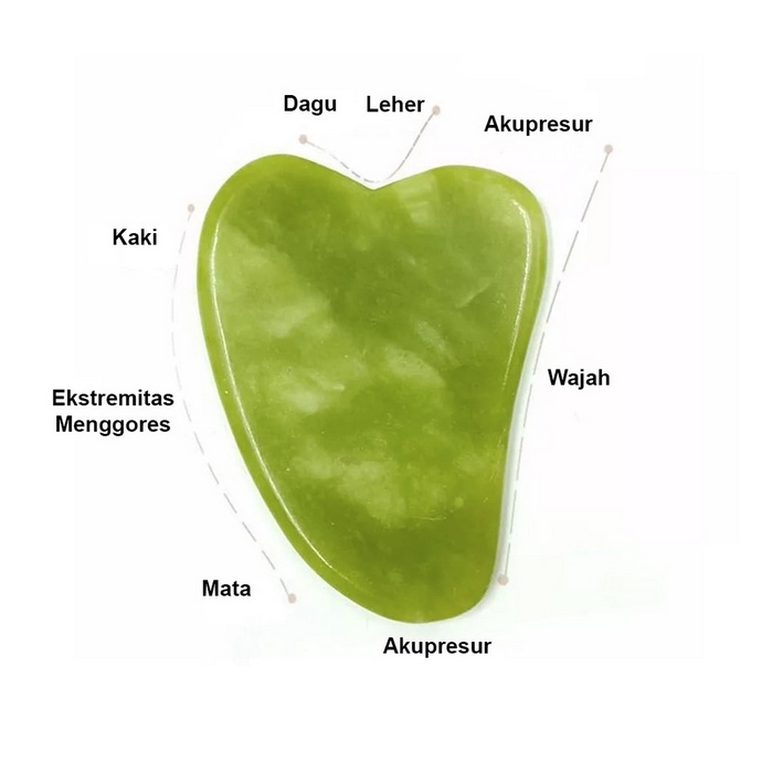 A247-A248 JADE ROLLER / GUASHA face massager alat pijat wajah tirus perawatan kecantikan pengangkat keriput batu giok facial stone lift