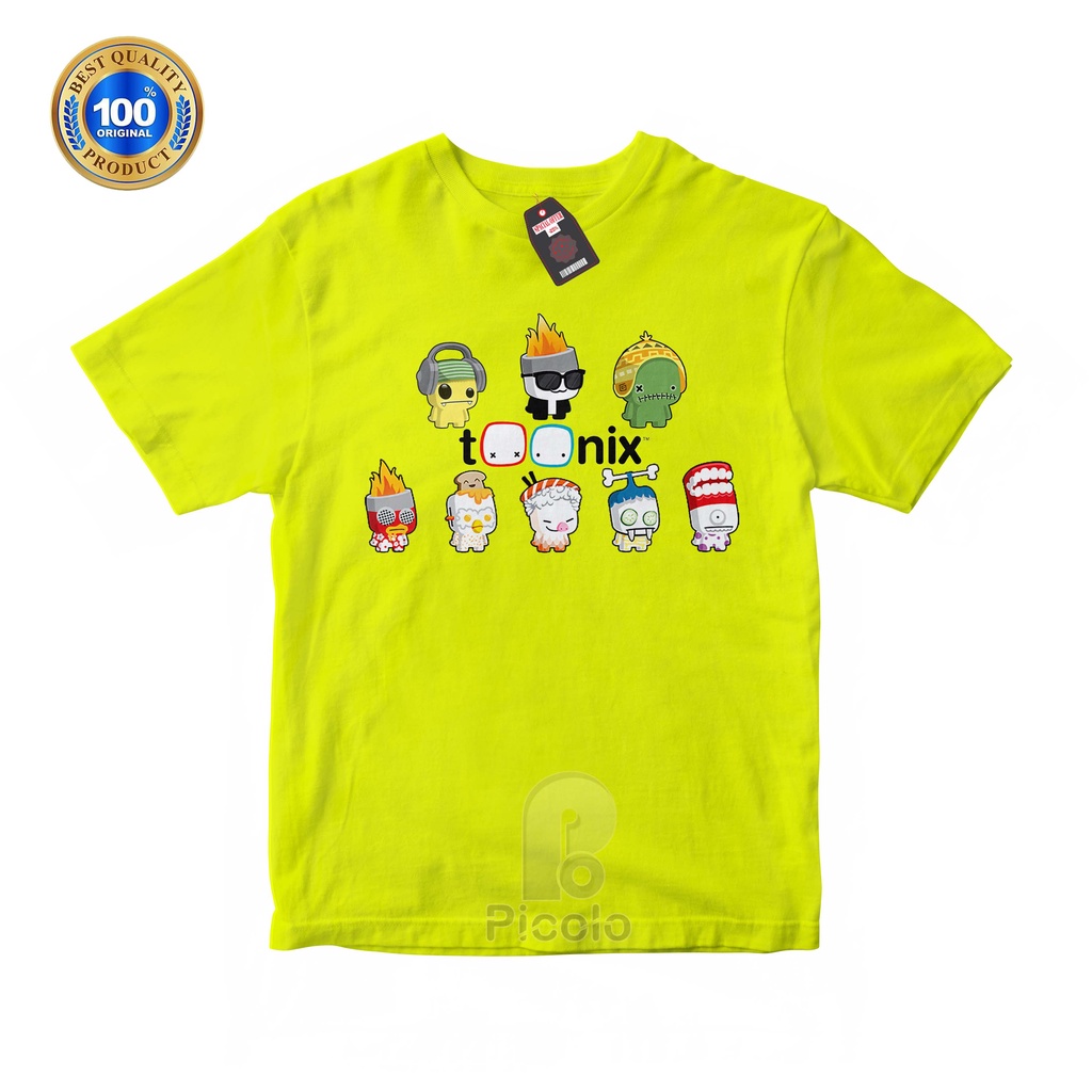 (FREE NAMA) BAJU KAOS ATASAN ANAK MOTIF KARTUN/GAME TOONIX UNISEX Bahan COTTUN