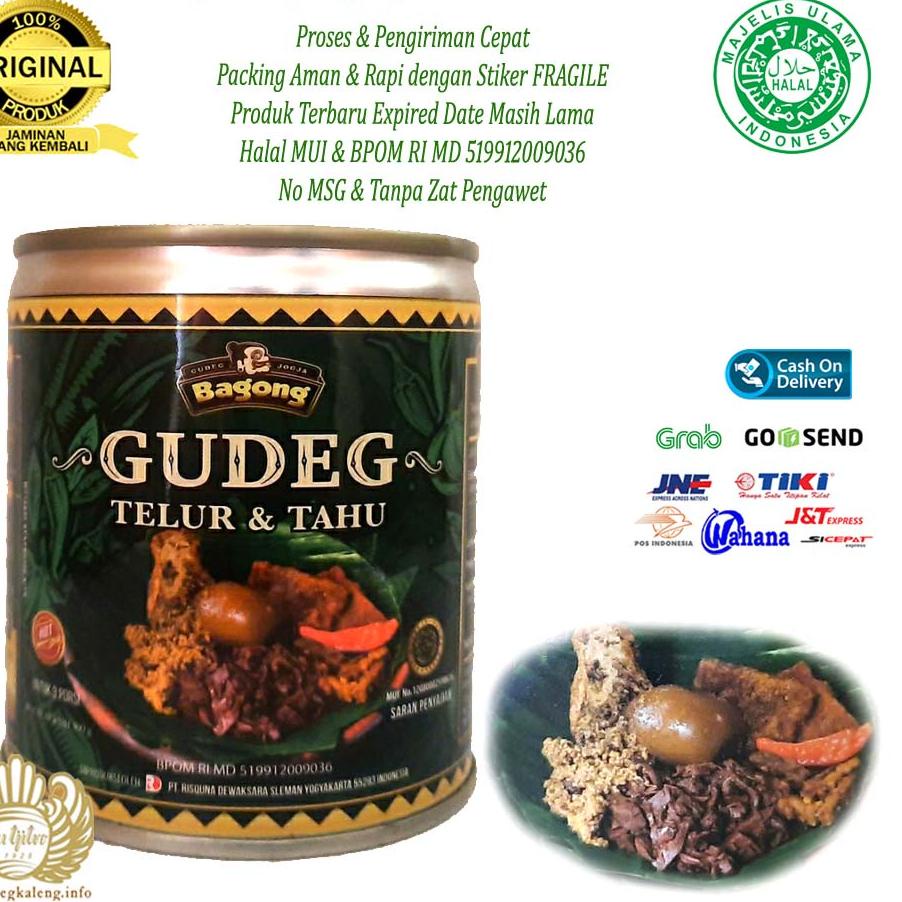 

Promosi Menarik Gudeg Kaleng Bagong Telur & Tahu Khas Jogja - 300Gram