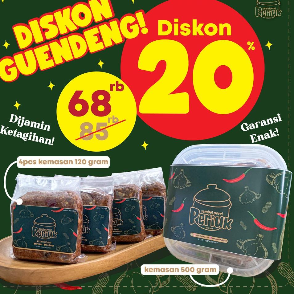 

☁ DISKON GUENDENG 20% SAMBEL BUMBU PECEL PERIUK ♕
