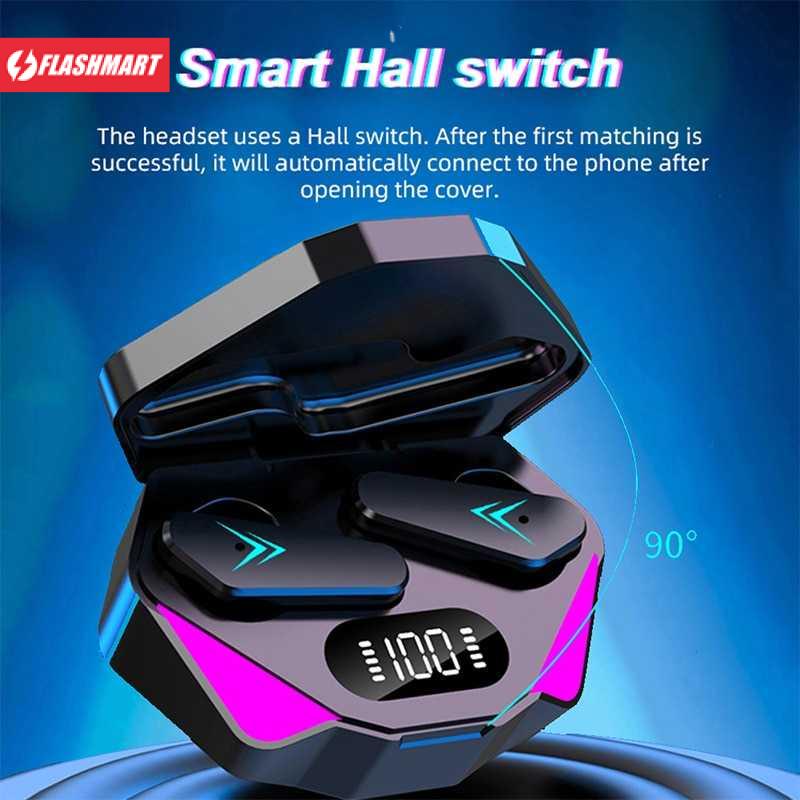 Flashmart Jiansu Gaming Earphone TWS Bluetooth 5.2 Low Latency 65 ms - X15