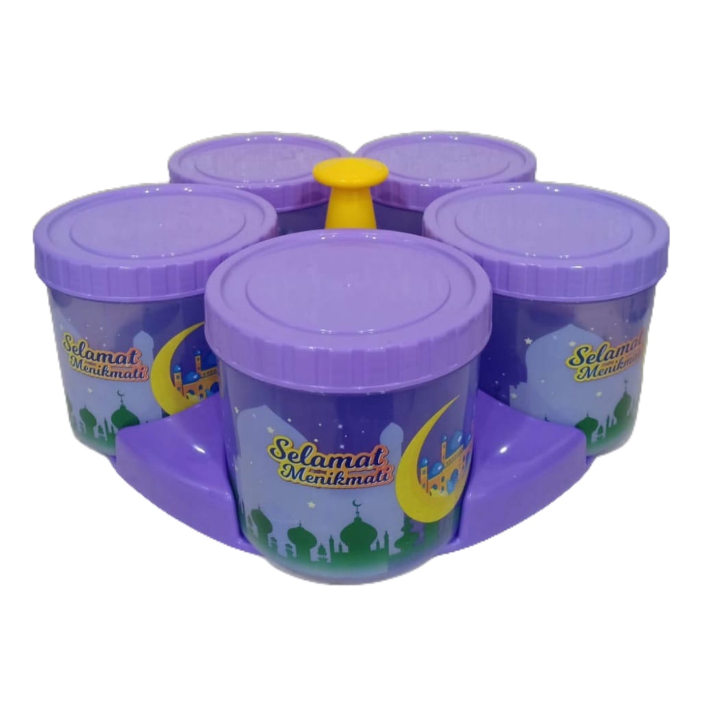 TOPLES NAMPAN TONAM TOPLES LEBARAN VIRAL TOPLES ROTARY SET 5 + NAMPAN BAHAN PLASTIK BPA FREE PACKING BUBBLE VD