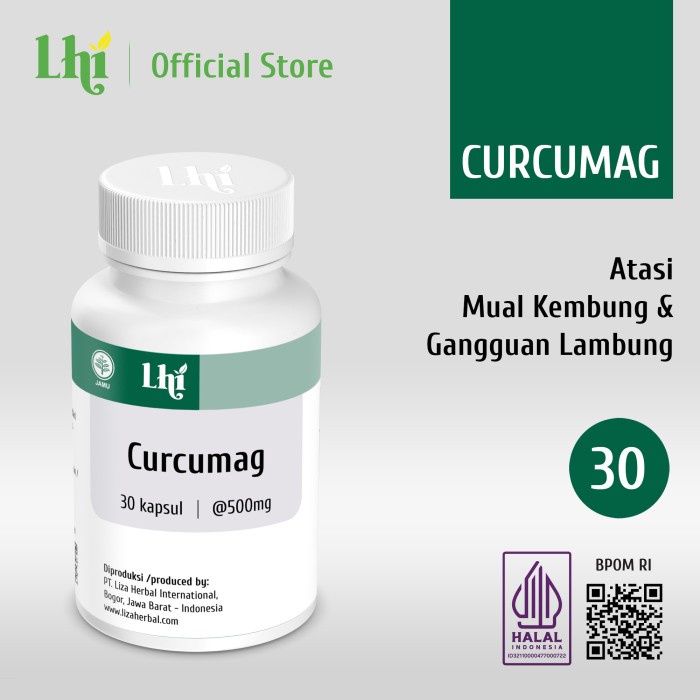 LHI - Curcumag Liza Herbal untuk Maag - 45 Kapsul