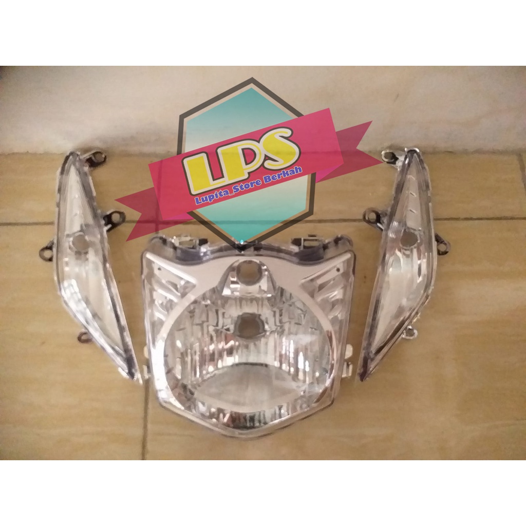 Tameng Depan + Reflektor Dan SEN Lampu Beat Karbu Semua Warna Termurah