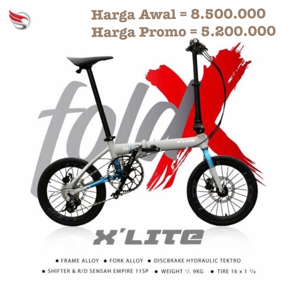 BATAM Sepeda Lipat FoldX XLite 16 349