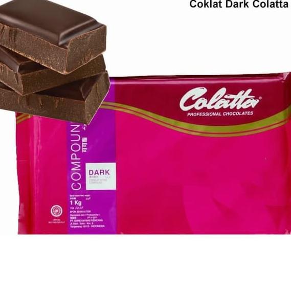 

☂ Colatta Dark Compound 1 KG / coklat blok colata hitam 1kg ☑