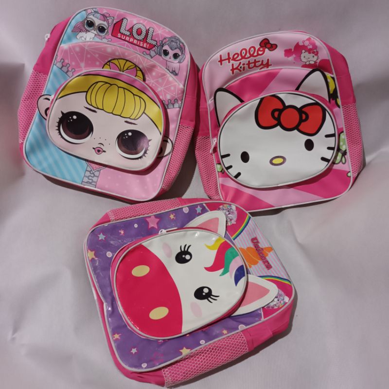 (R P C E)TAS ransel UNICORN~hello kitty ~LOL / tas ransel cewek paud tk sd