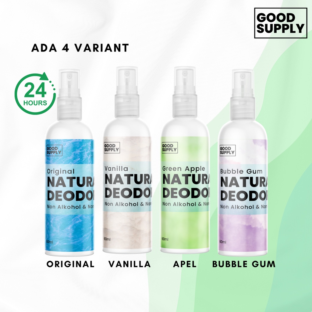 Deodorant Vanilla - Antiperspirant Aman Bumil Busui Anti Iritasi - Deodoran Tawas Penghilang Bau Badan - Deodorant Spray Natural Alami - Deo Cair Organik Tanpa Noda Mengurangi Keringat Berlebih - Pencerah Pemutih Pewangi Ketek Kelek Ketiak Seharian