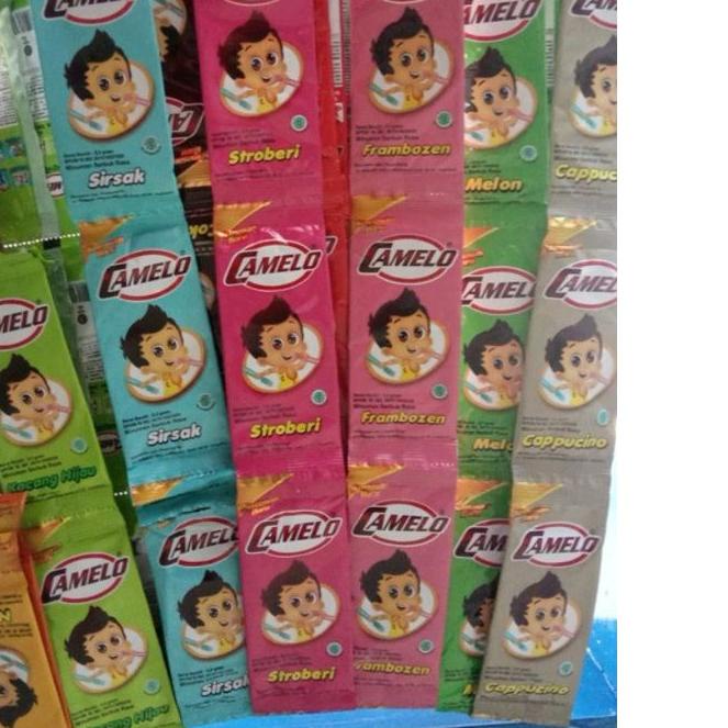 

➸ BAHAN ICE CREAM CAMELO / ES CAMELO 180 BUNGKUS ( 18 RENCENG ) BERAT 1 KG ♙