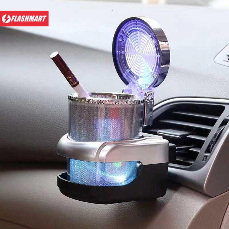 Flashmart Asbak Rokok Mobil Car Ashtray LED Light - 068