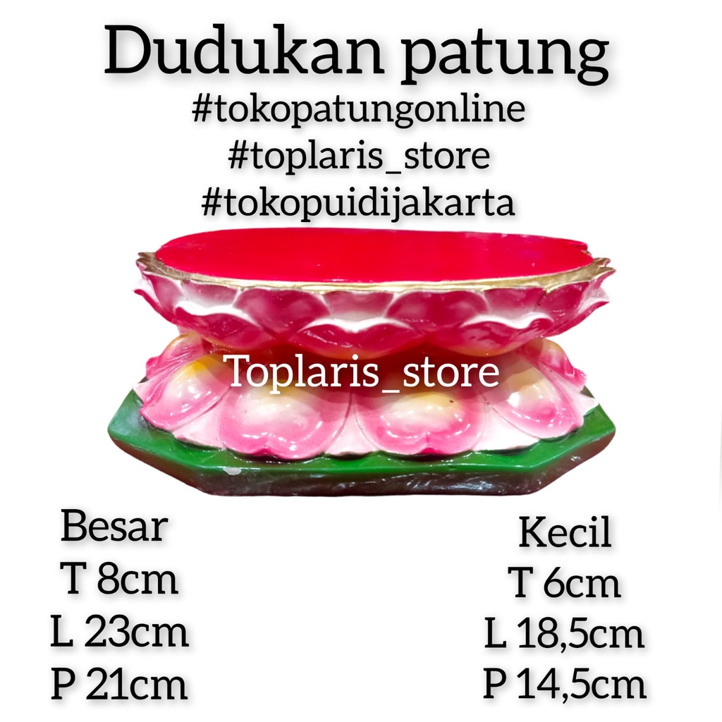 Dudukan Patung Teratai Fiber 023