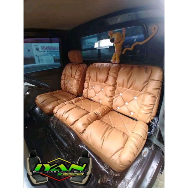Sarung jok / Cover jok pick up ( Mitsubishi L300 ) model sofa kancing