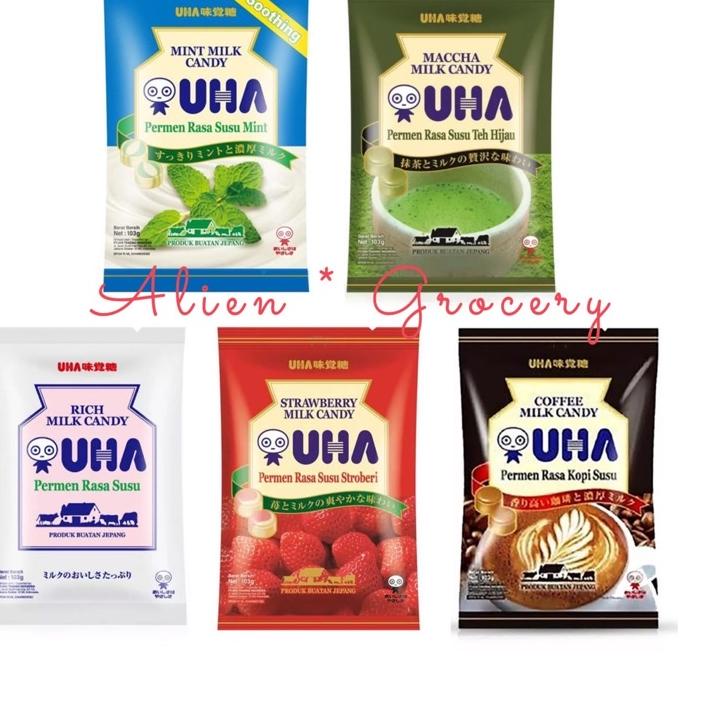 

Sikat Sekarang9q4Pe TERMURAH!!! UHA Permen Jepang Japan Candy Matcha Coffee Milk Mint Strawberry 103gr