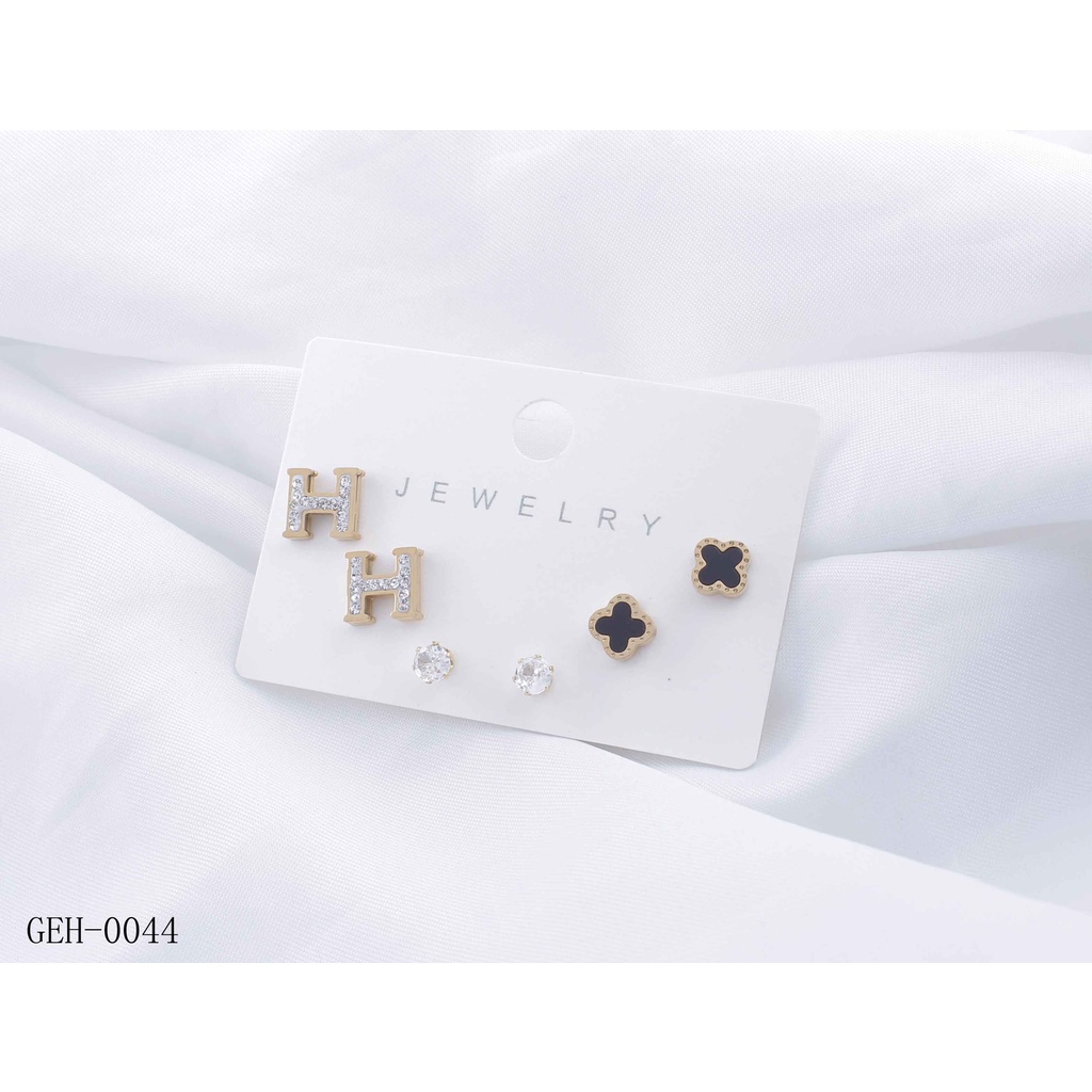 Anting Titnium Permata Cantik Perhiasan Fashion 8067/0044