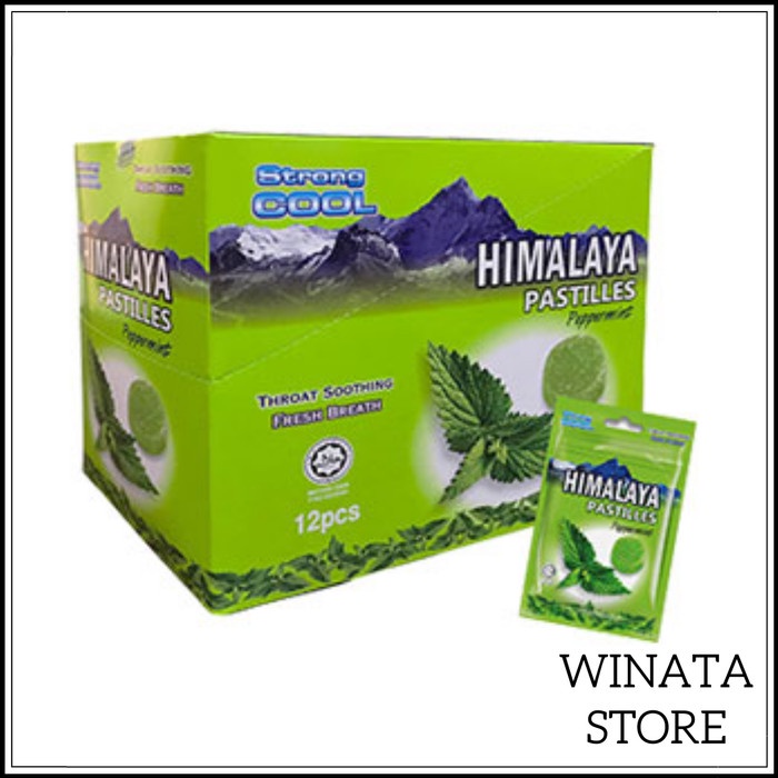 

Himalaya Pastilles Peppermint Big Foot Candy - Permen Mint 12pcs