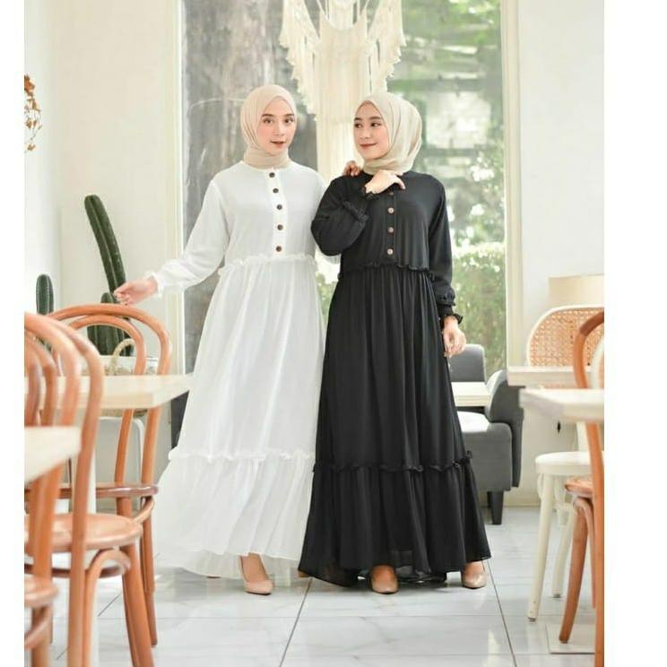 ➮ GAMIS CHIKA REMPEL BUSUI Gamis Polos gamis Malaysia | GAMIS CHIKA REMPEL DAILY BUSUI DRESS MUSLIM 