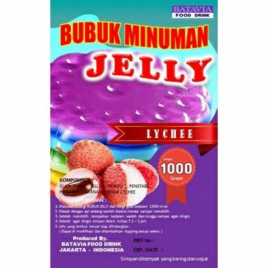 

Bubuk Jelly Instan Batavia Rasa Leci 1 KG