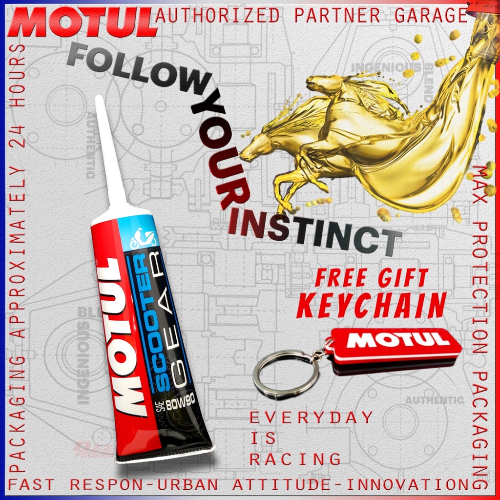 MOTUL SCOOTER GEAR 120ml 80W90 OLI GARDAN MOTUL  120 ml MOTOR IMPORT ORIGINAL