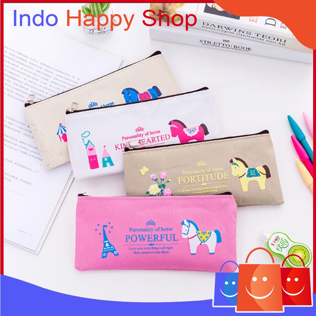 

Tas Pensil Pulpen Tempat Alat Tulis Motif Kuda Poni Lucu Import ℍ 902
