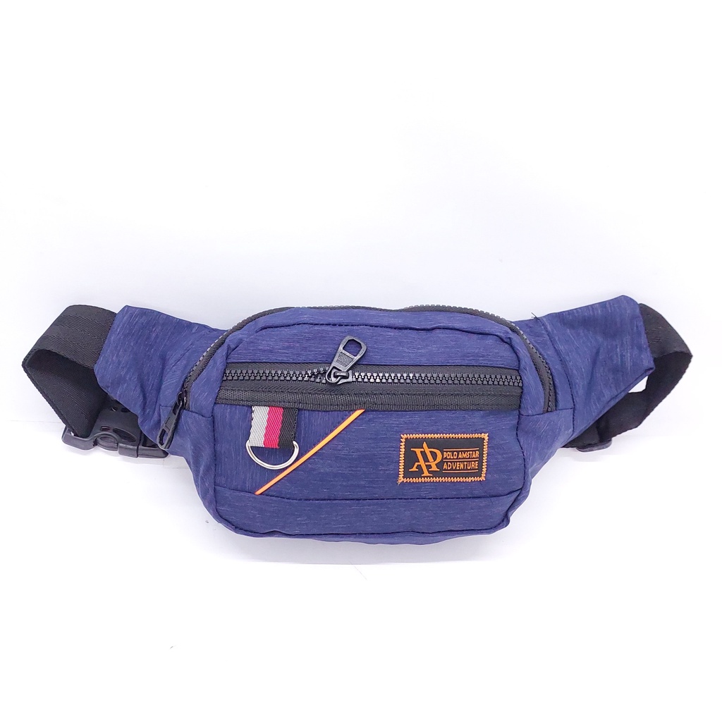 Tas Pinggang Polo Amstar Bahan Kanvas ANTI AIR + Slot Gantungan Kunci + Slot Headset MURAH BARU ORIGINAL / Tas Selempang Polo Amstar Kekinian Colorfull MURAH BARU / WAIST BAG POLO AMSTAR ORIGINAL COLORFUL COMPACT/ Tas Tali Satu Pinggang Polo AMSTAR MURAH