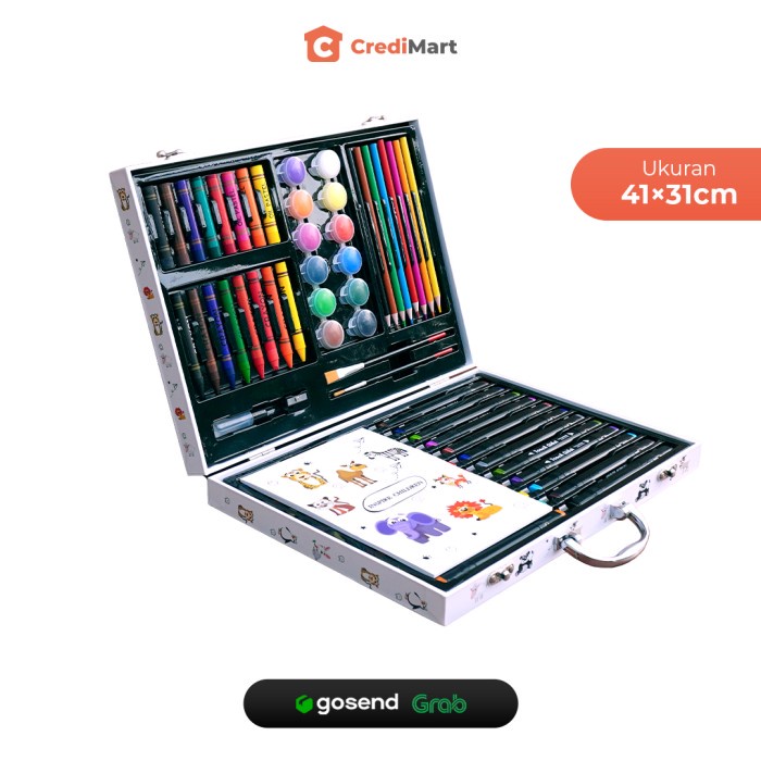 

Crayon Crayon Art Set 84 Pcs Krayon Mewarnai Pensil Warna Alat Lukis