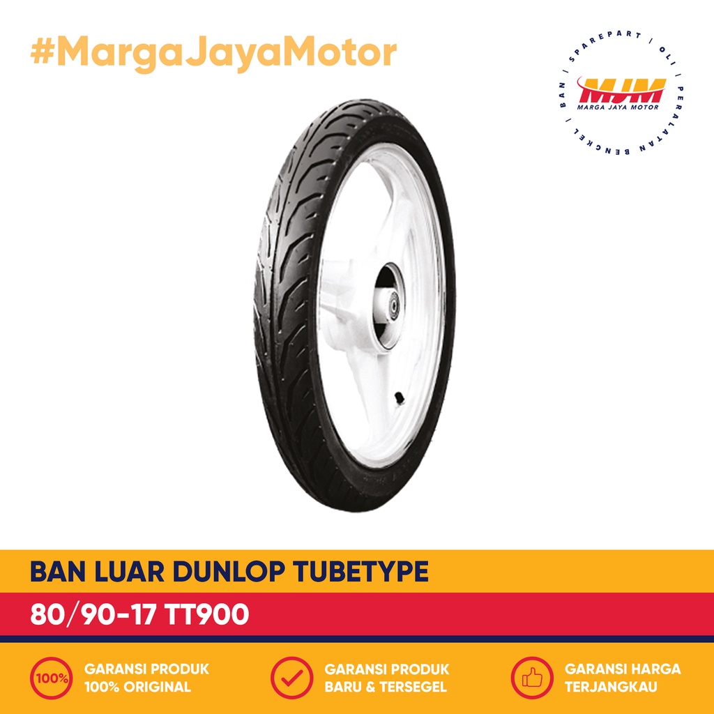 Ban Luar Dunlop TT900 80/90-17 Tubetype