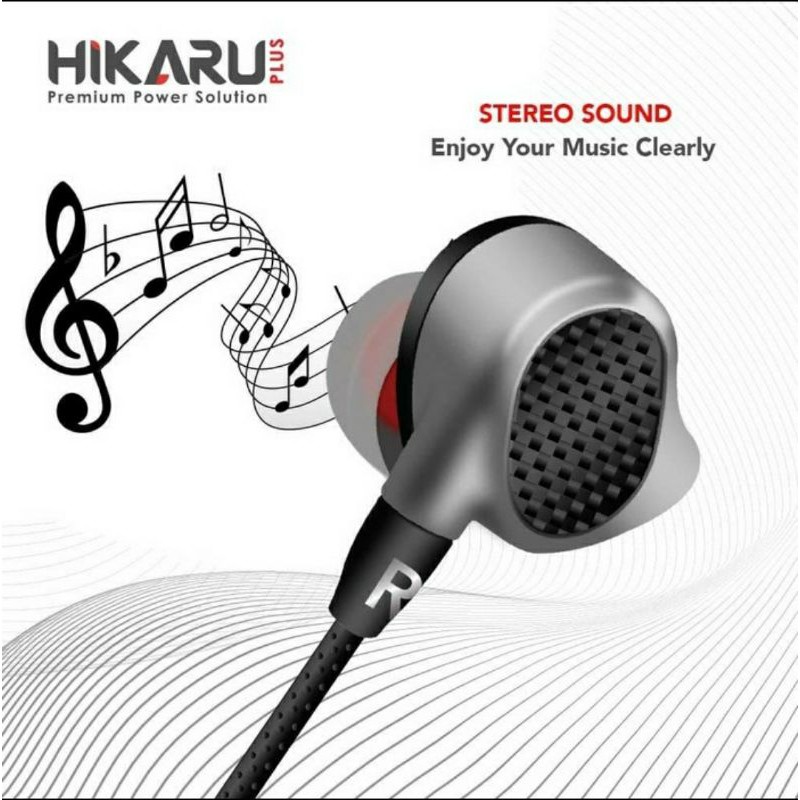 Hikaru Plus - HX17 Crystal Clear Stereo Earphones - Original