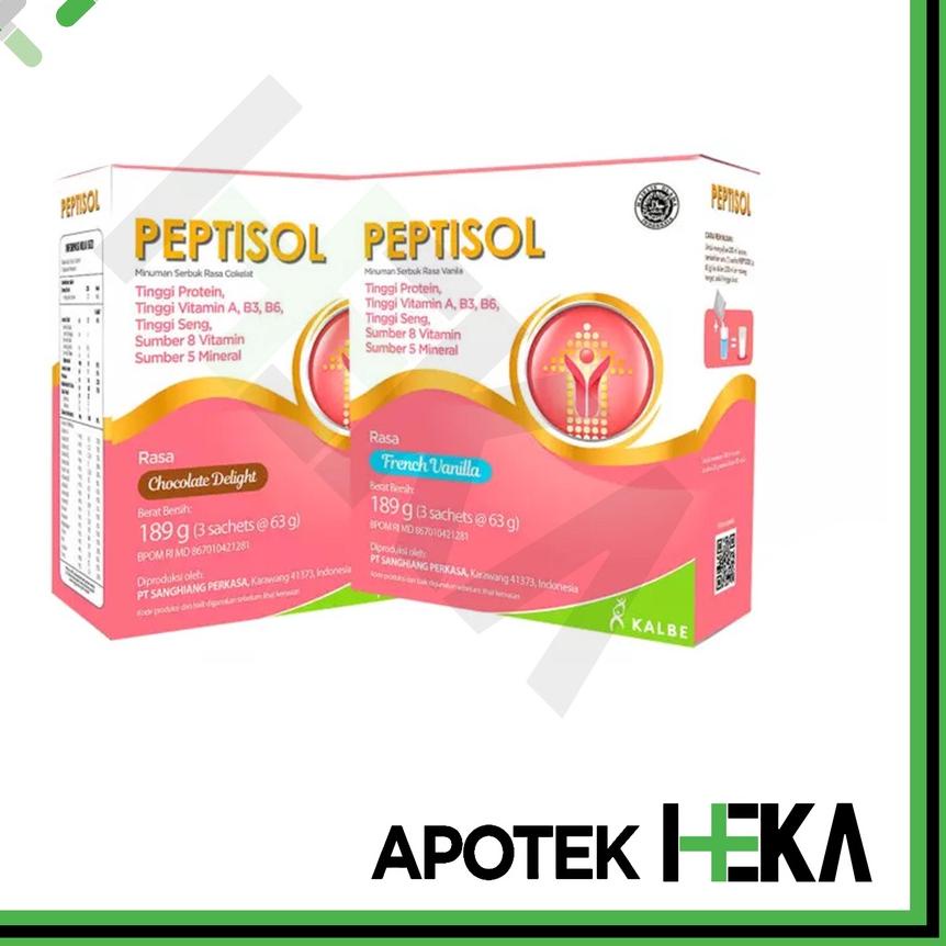 

☂ Peptisol Vanila/Coklat 189 gram - Tinggi Protein Rendah Residu ✥