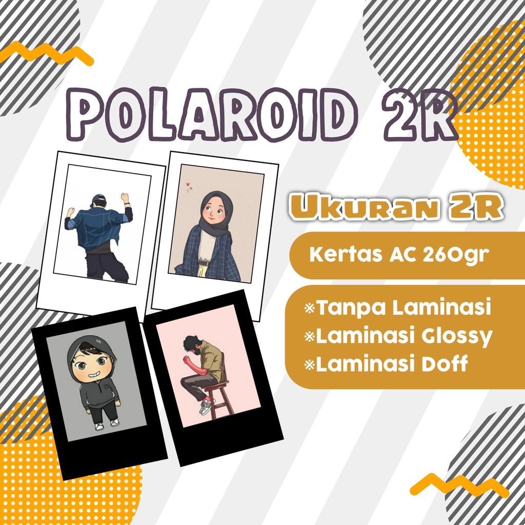 CETAK FOTO 2R BACKGROUND HITAM / PUTIH