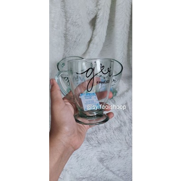 Souvenir Gelas Piala Sablon tanpa kemasan