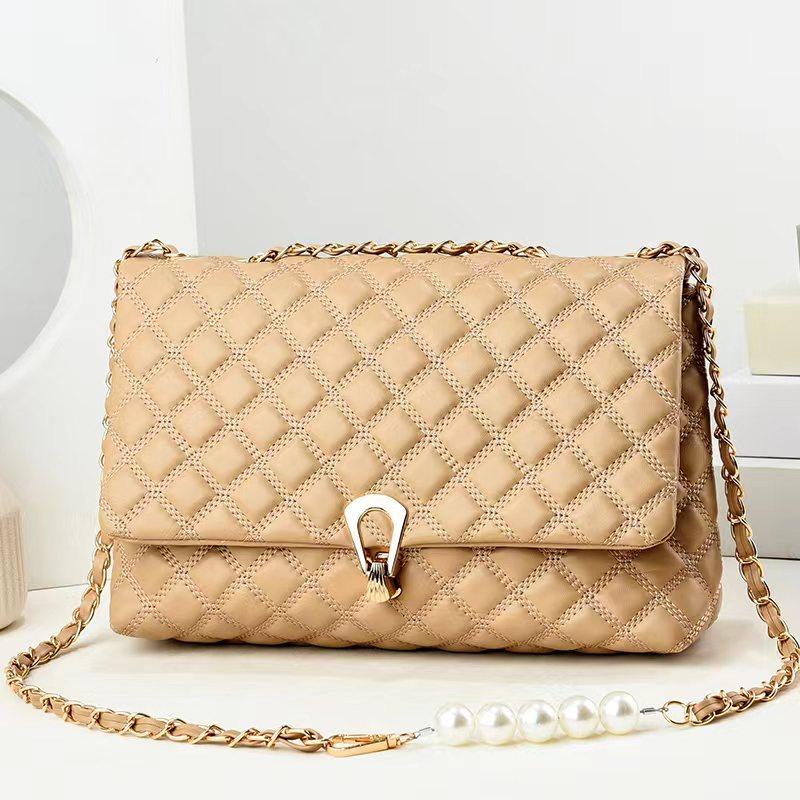 Tas Selempang Import 3592 Tas Tali Rantai hiasan Mutiara Yans Collections