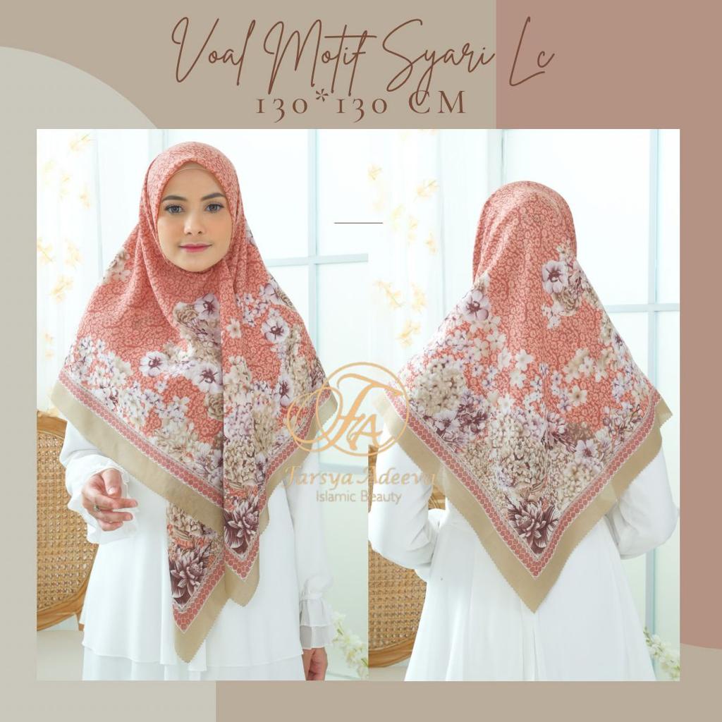 Kerudung Segi Empat Syar'i Deenay Lasercut kw Hijab Segiempat Jumbo Deenay Motif Pasar Hija'b