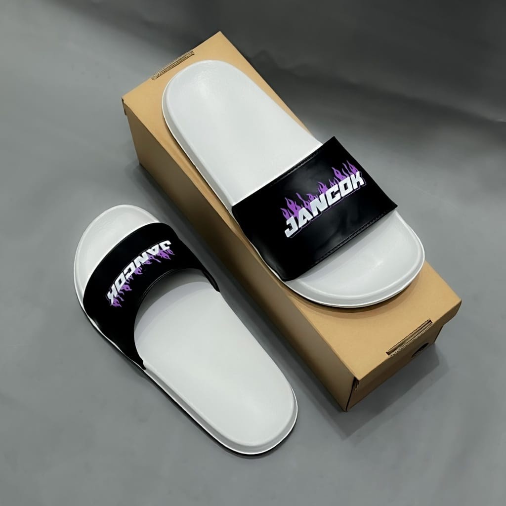 SANDAL SLIDE/SANDAL SLOP MOTIF KEKINIAN TERLARIS UNTUK PRIA WANITA FREEBOX