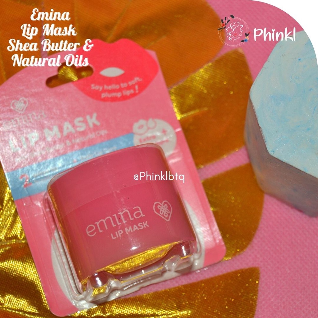 `ღ´ PHINKL `ღ´ ╰☆☆ 𝔢мιℕά ☆☆╮ emina lip mask masker bibir lembut pelembab lips kering pecah