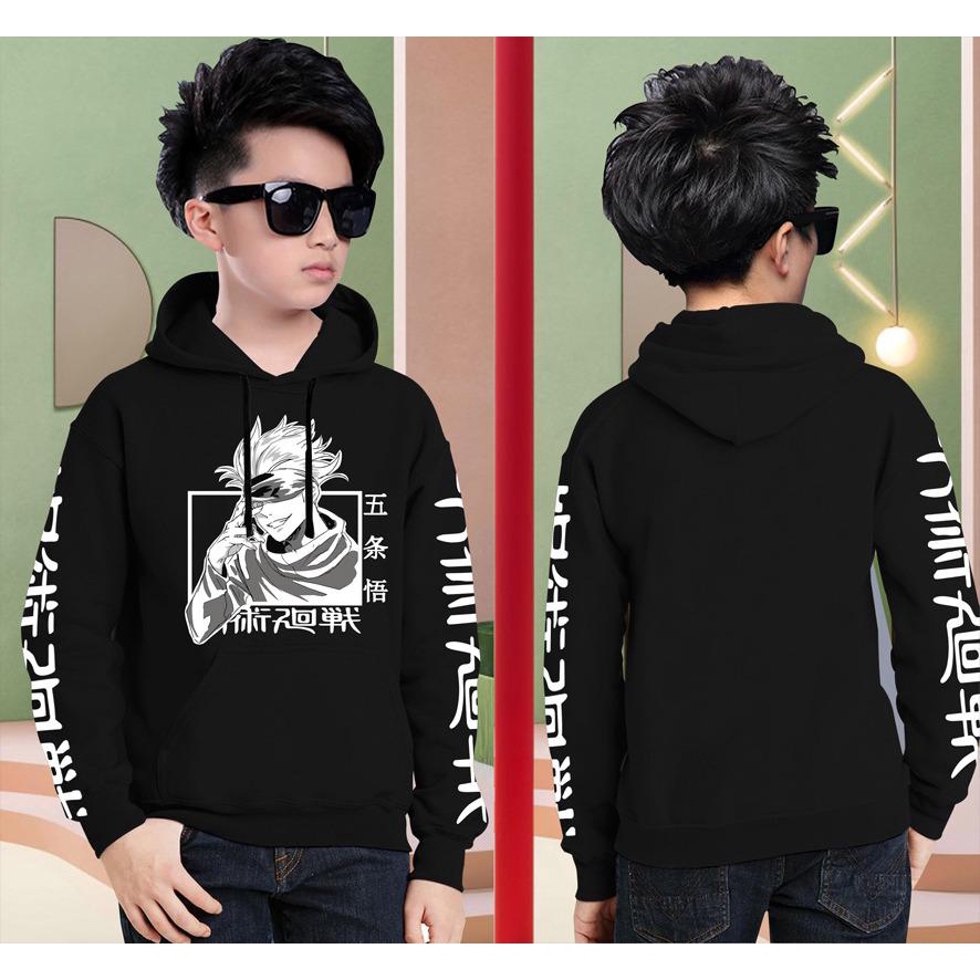 Hoodie Anak JUJUTSU KAISEN Anak Gaming Bahan Fleece Tebal /Jaket Anak Laki Laki/Jaket Anak Terbaru/4-11