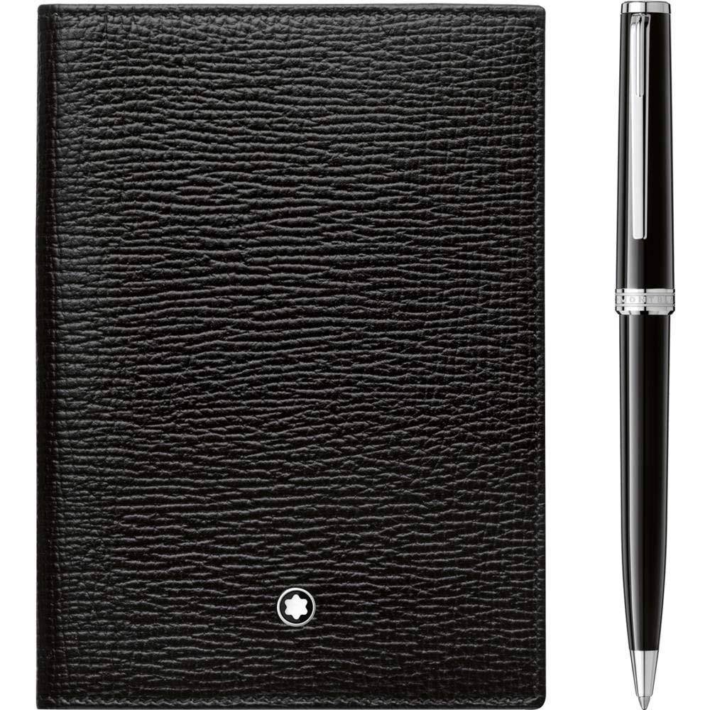 

Montblanc Set PIX Black Ballpoint and Passport Holder 117089