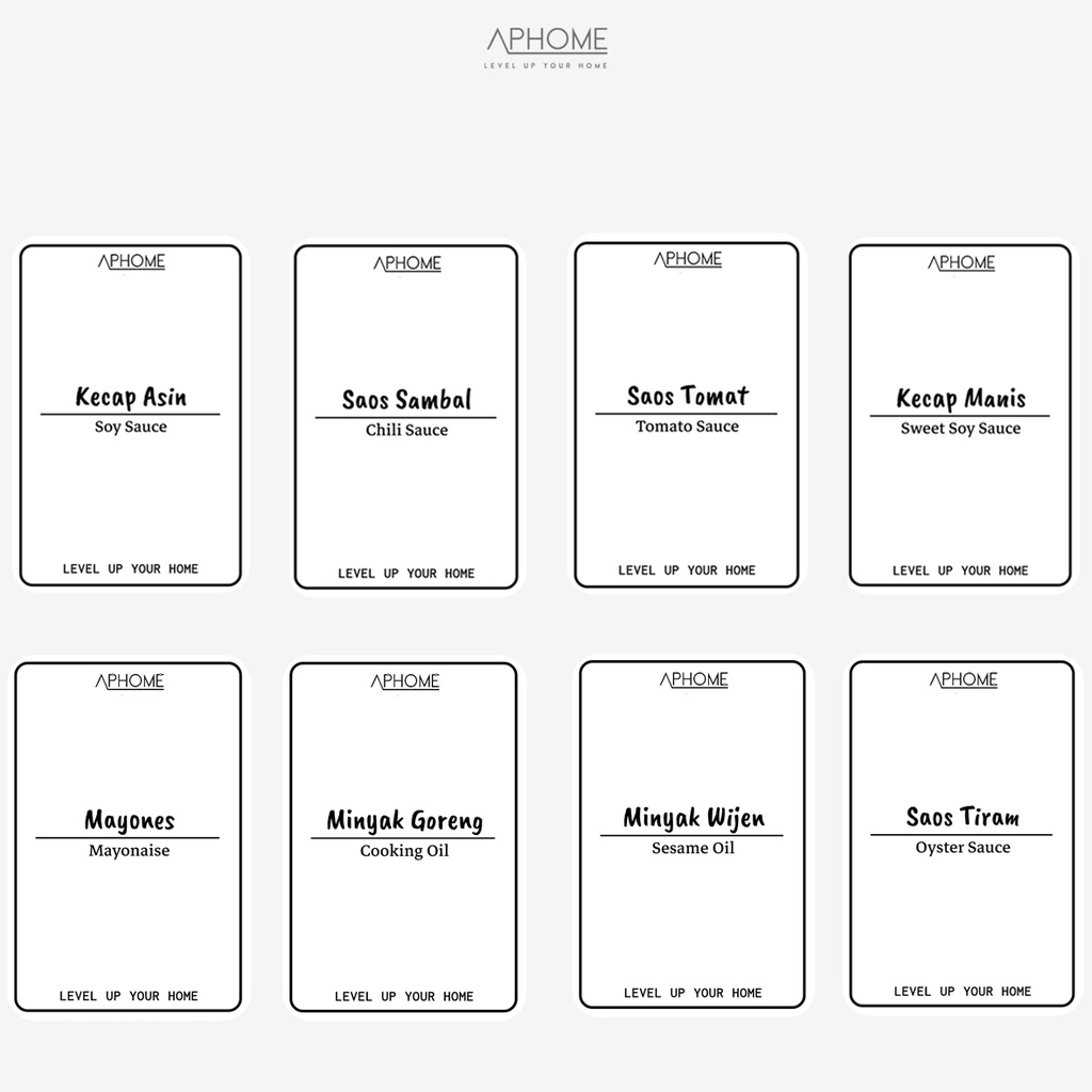 

APHOME Stiker Label Botol Saos Kecap