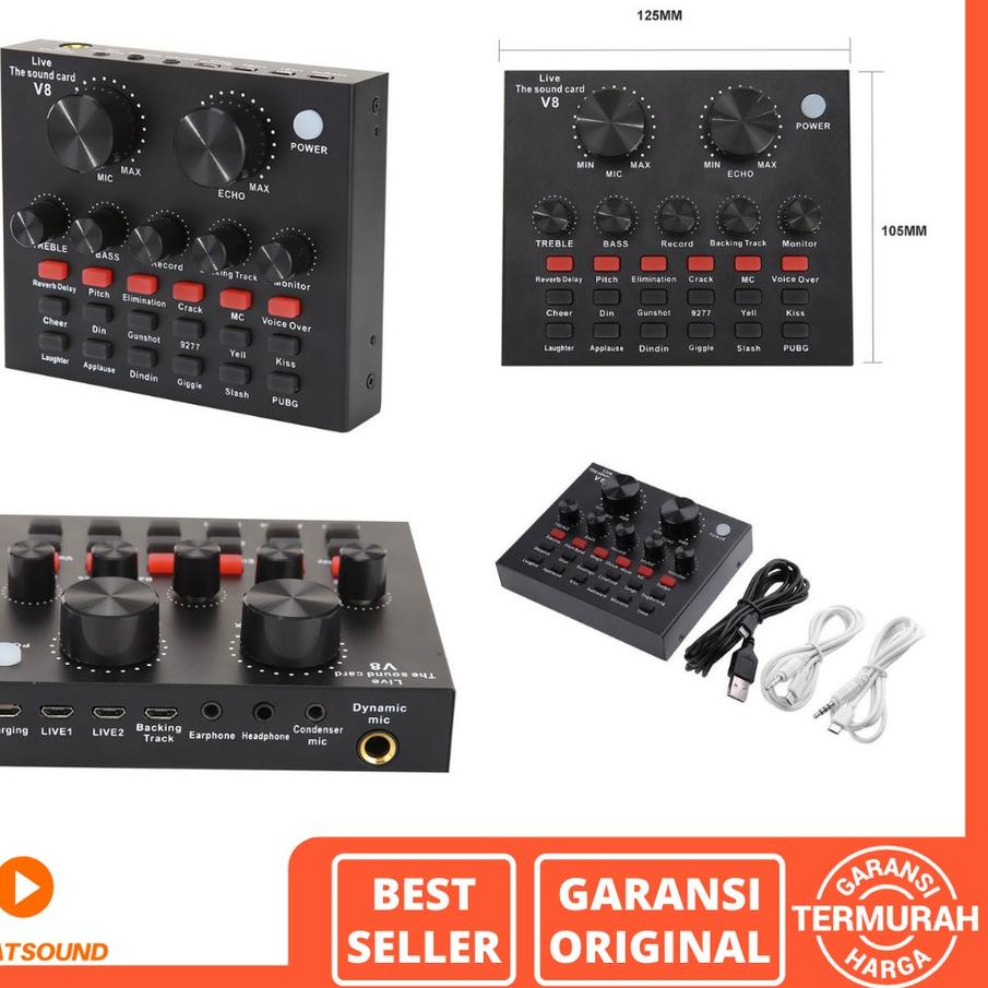 ➪ Sound Card V8 Mixer Bluetooth SoundCard V8 Audio USB External Soundcard Mixer Sound Mixer V8 Mixer