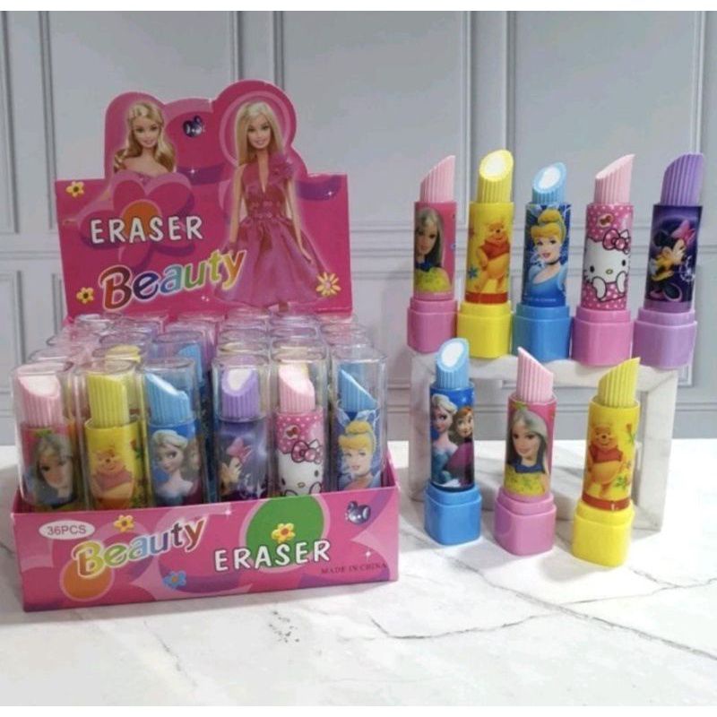 

[ALAT TULIS] Penghapus Lipstick || Penghapus Karakter Anak || Penghapus lipstick