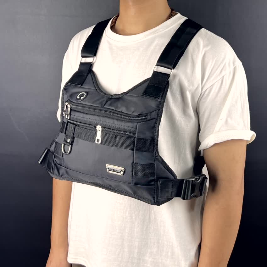 Chest Bag Chest Rig Bag Tas Dada Tas Rompi Tas Sepeda Tas Selempang Dada Pria