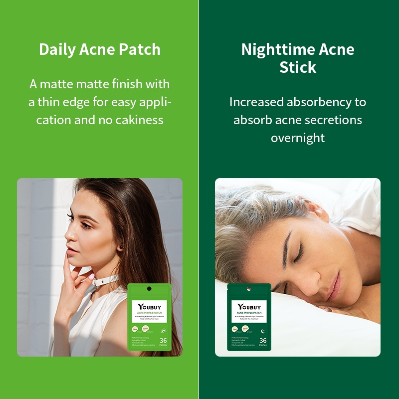 YOUBUY Day And Night Spot Patch Acne Treatment Day/Night 36 Patches