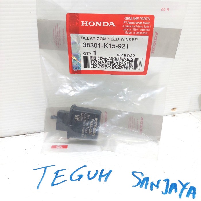 Relay Winker Flasher Sein 38301-K15-921 CB CBR 150 R LED Asli Honda ORIGINAL