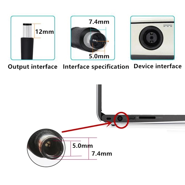 Adaptor Charger Dell 19.5V 3.34A HA65NS5-00 09RN2C DA65NM111-00 LA65NS2-01 PA-12 Inspiron 17 1750