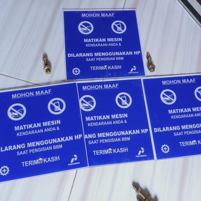 

Terlaris Ready Now- Papan Rambu Spbu *Strl