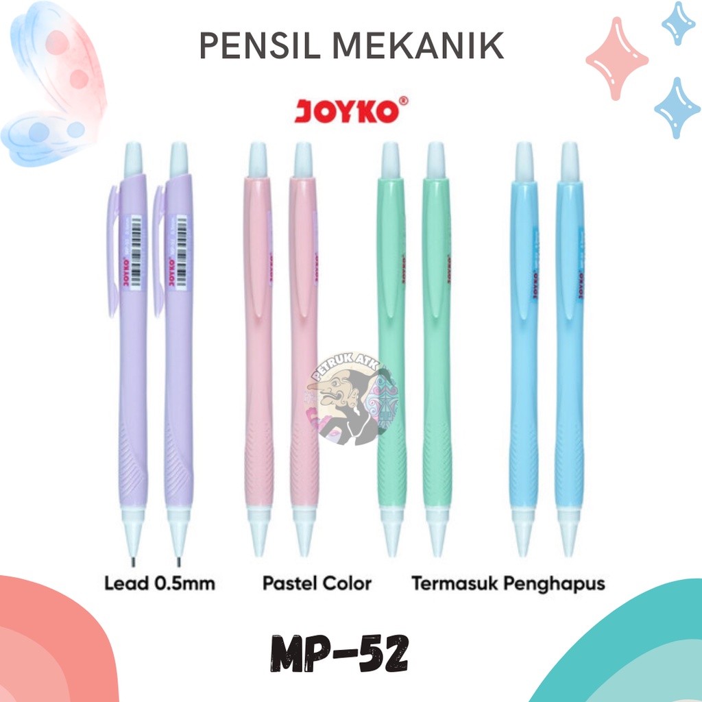 

[PCS] PENSIL MEKANIK / MECHANICAL PENCIL JOYKO MP-52 PASTEL COLOUR 0.5 MM*