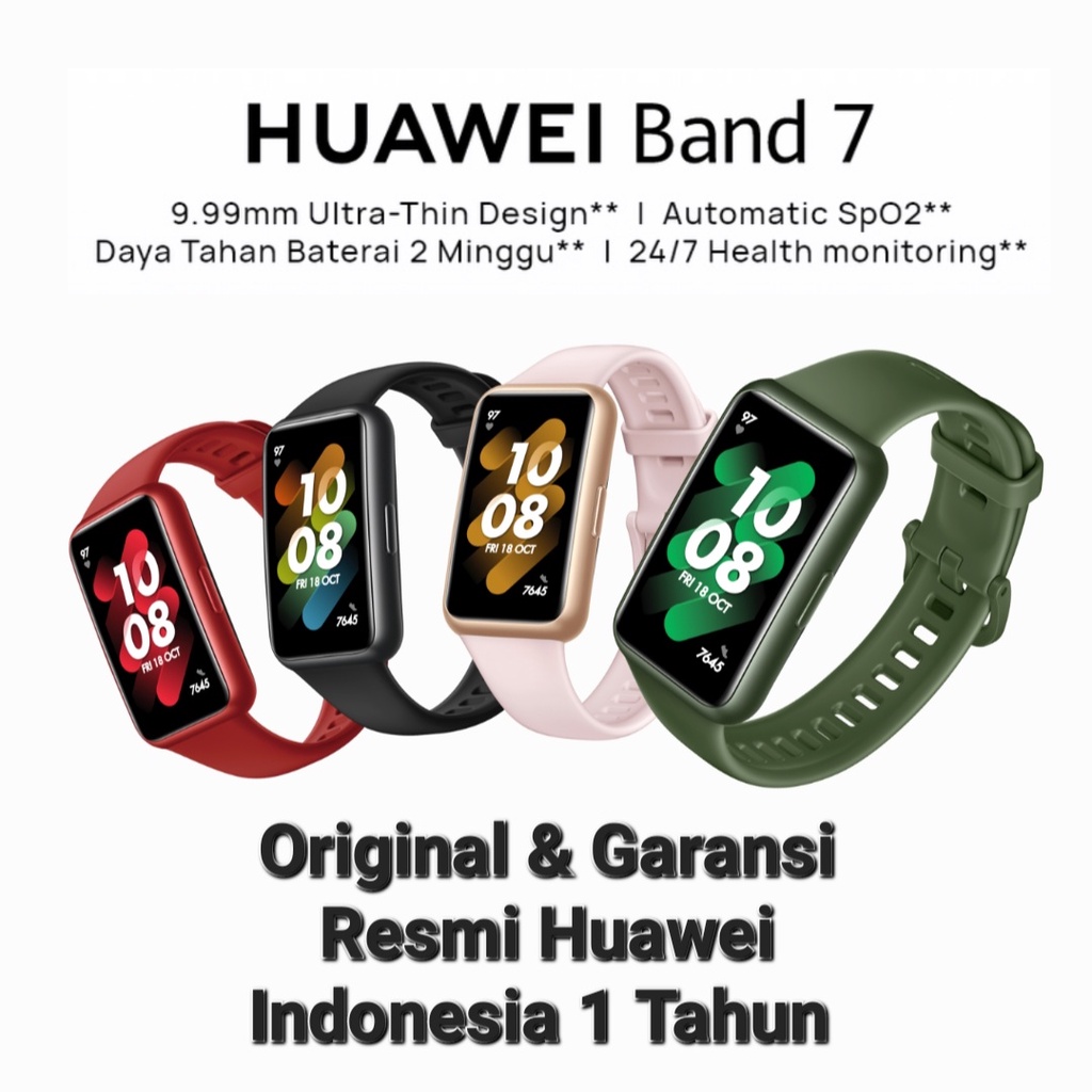 [𝗙𝗥𝗘𝗘 𝗔𝗡𝗧𝗜𝗚𝗢𝗥𝗘𝗦] Huawei Smartband Band 8 &amp; 7 Garansi Resmi Original Segel New